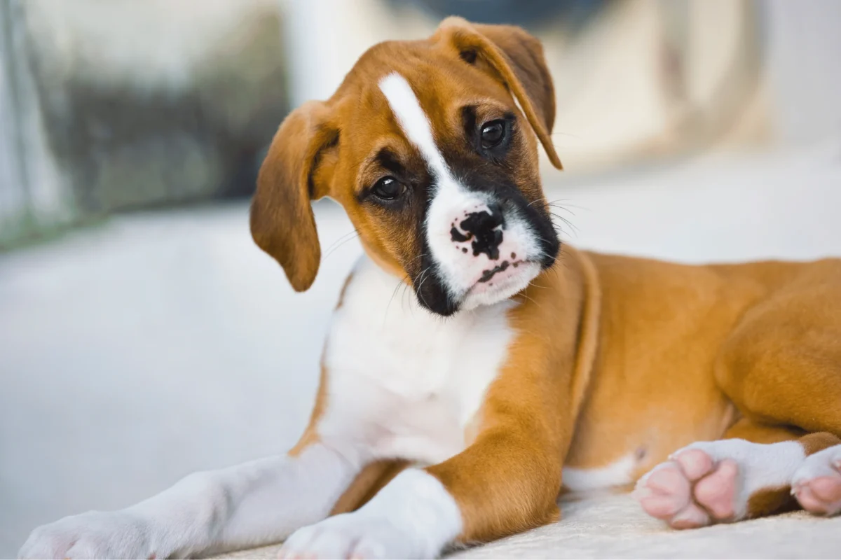 Boxer puppies ready for adoption